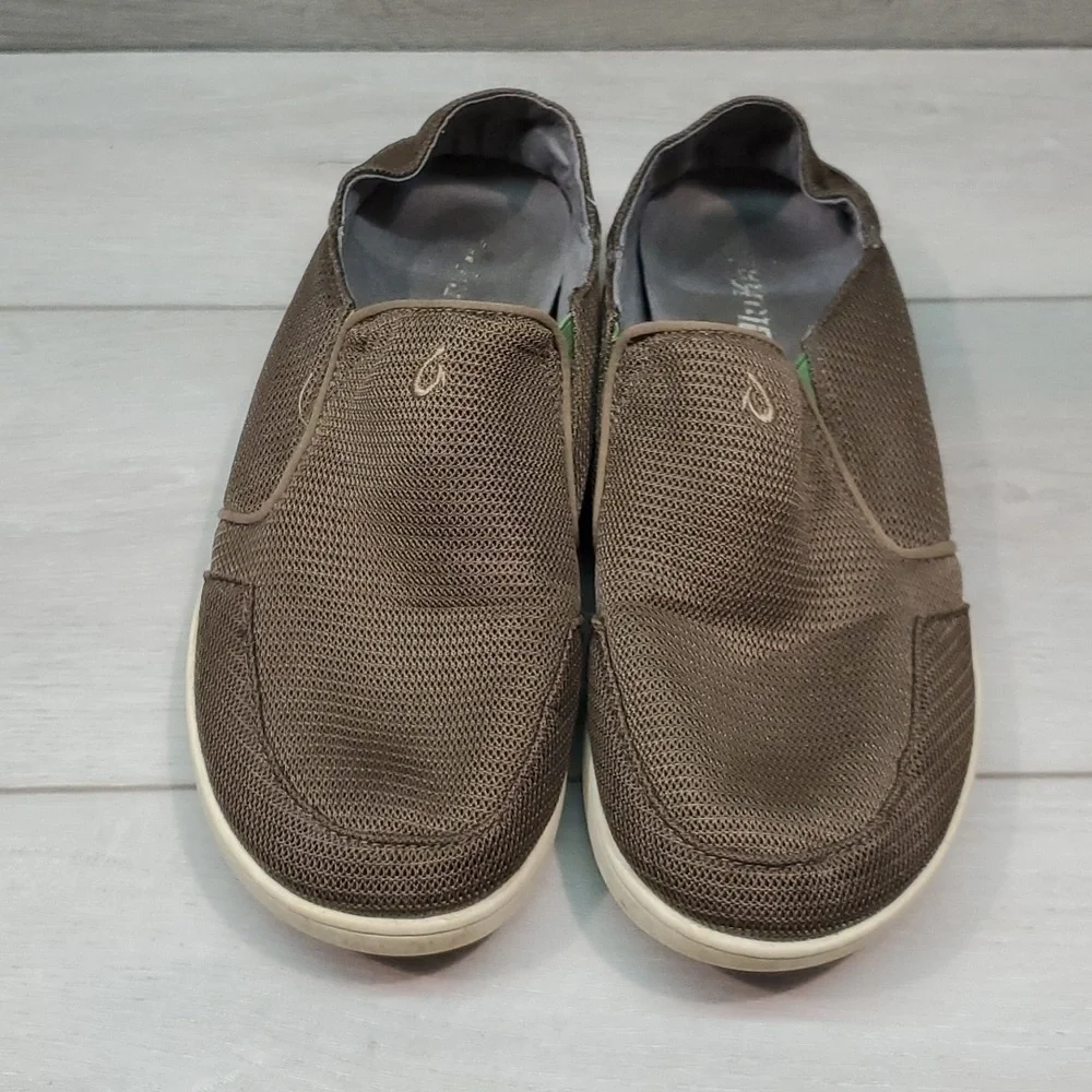 Olukai Mens Nohea Mesh Loafer Slip on shoes sz 9.5